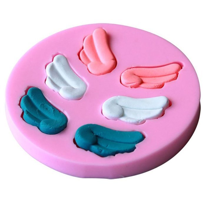 Yihuily Angel Wing Silicone Mold For Sugar Craft, Gumpaste, Cake Decorating, Clay, Baking, Candy Making, Fimo,... N10