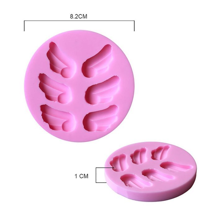Yihuily Angel Wing Silicone Mold For Sugar Craft, Gumpaste, Cake Decorating, Clay, Baking, Candy Making, Fimo,... N12