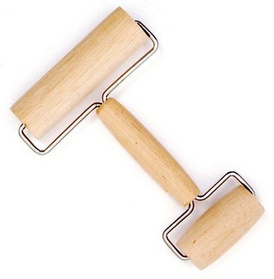SCI Double Dough Roller 4" & 2.5" Rollers - Pastry Pizza Pasta Hand Rolling Pin