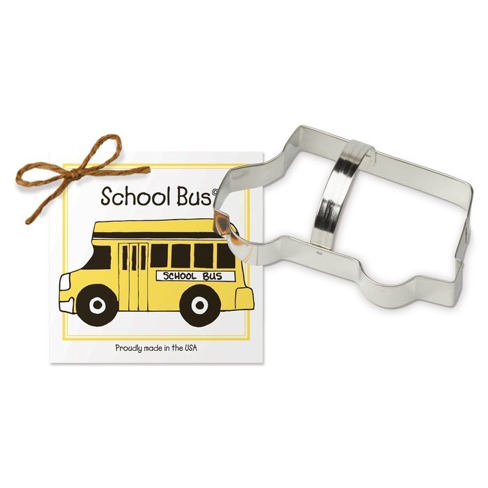 School Bus Cookie and Fondant Cutter - Ann Clark - 5.8 Inches - US Tin Plated Steel