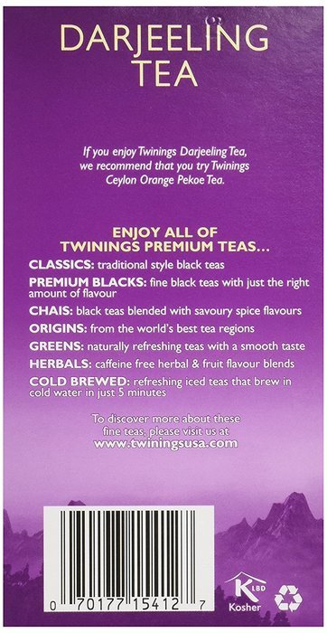 Twinings Tea Darjeeling Tea, 20 ct N5