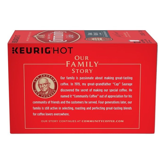Community Coffee K-Cup Pods, Dark Roast, 12 Count (Pack of 3) N4