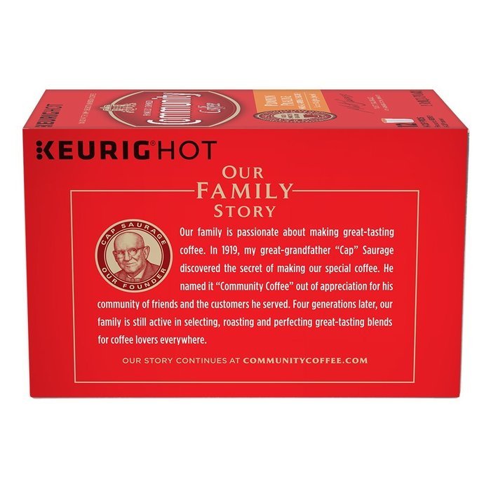 Community Coffee K-Cup Pods, Dark Roast, 12 Count (Pack of 3) N18