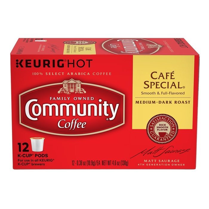 Community Coffee K-Cup Pods, Dark Roast, 12 Count (Pack of 3) N24