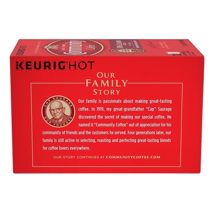 Community Coffee K-Cup Pods, Dark Roast, 12 Count (Pack of 3) N31