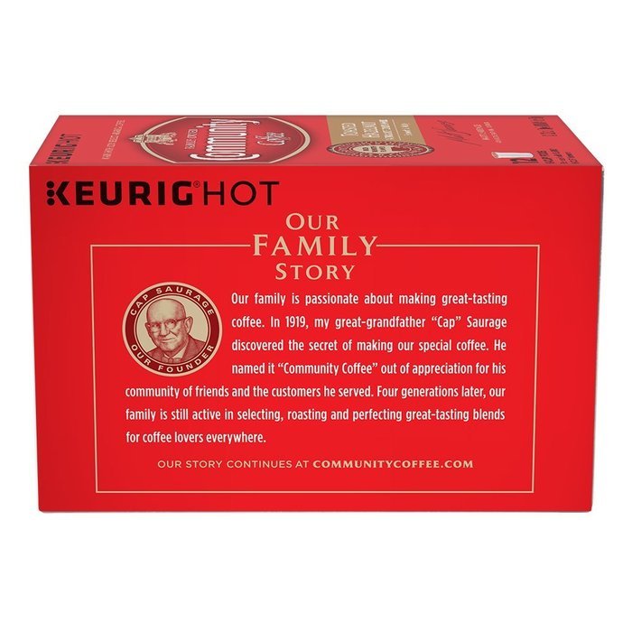 Community Coffee K-Cup Pods, Dark Roast, 12 Count (Pack of 3) N41