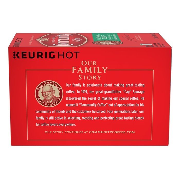 Community Coffee K-Cup Pods, Dark Roast, 12 Count (Pack of 3) N50
