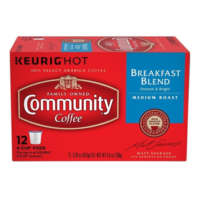 Community Coffee K-Cup Pods, Dark Roast, 12 Count (Pack of 3) N57