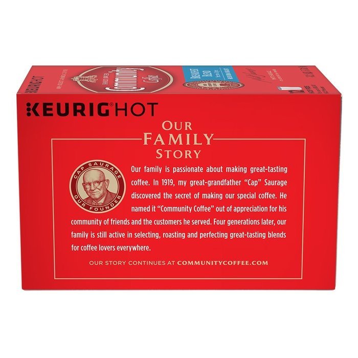 Community Coffee K-Cup Pods, Dark Roast, 12 Count (Pack of 3) N58