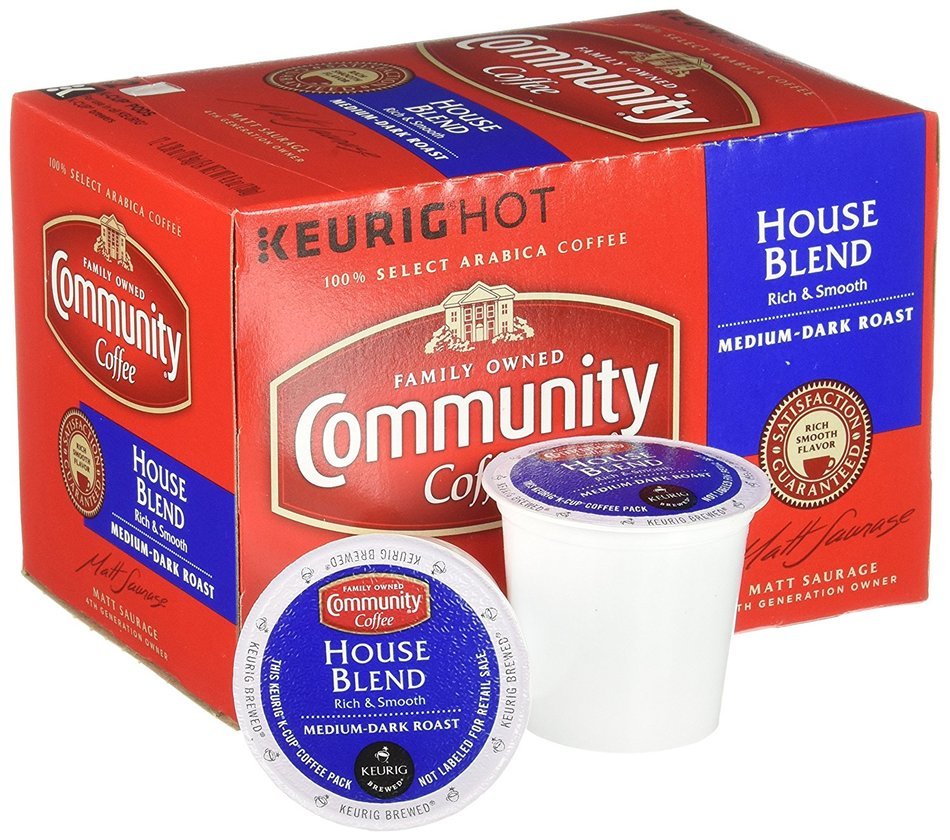 Community Coffee K-Cup Pods, Dark Roast, 12 Count (Pack of 3) N65