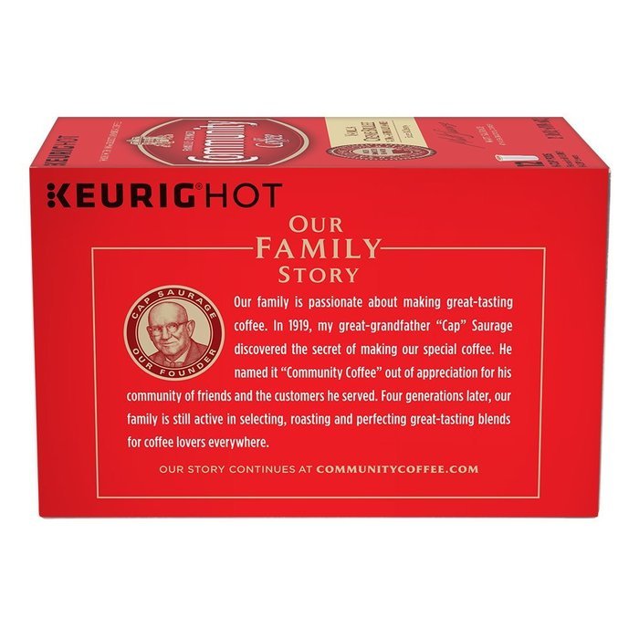 Community Coffee K-Cup Pods, Dark Roast, 12 Count (Pack of 3) N72