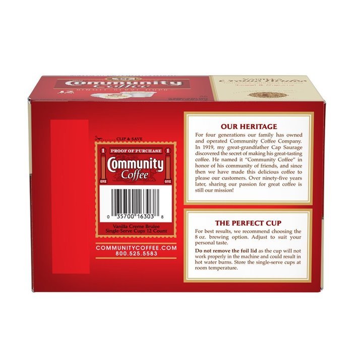 Community Coffee K-Cup Pods, Dark Roast, 12 Count (Pack of 3) N73