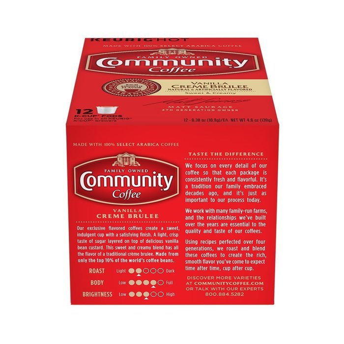 Community Coffee K-Cup Pods, Dark Roast, 12 Count (Pack of 3) N74