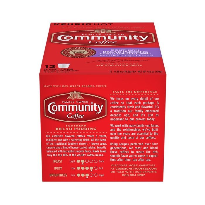 Community Coffee K-Cup Pods, Dark Roast, 12 Count (Pack of 3) N86