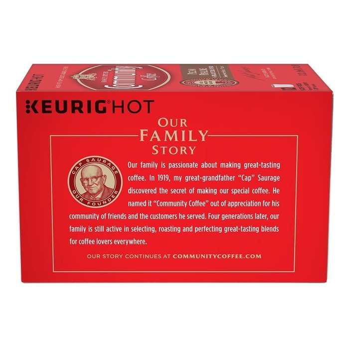 Community Coffee K-Cup Pods, Dark Roast, 12 Count (Pack of 3) N89