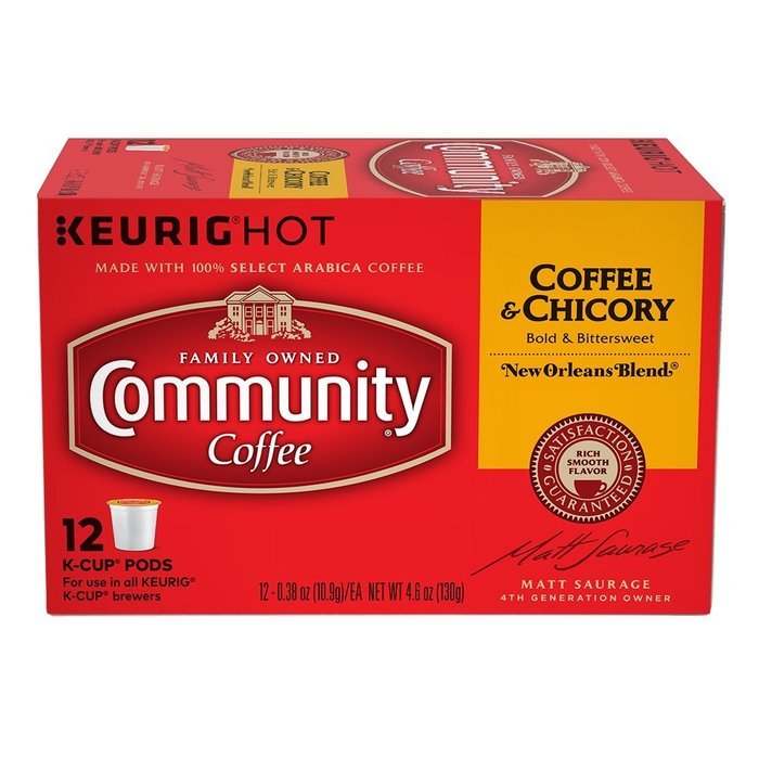 Community Coffee K-Cup Pods, Dark Roast, 12 Count (Pack of 3) N103