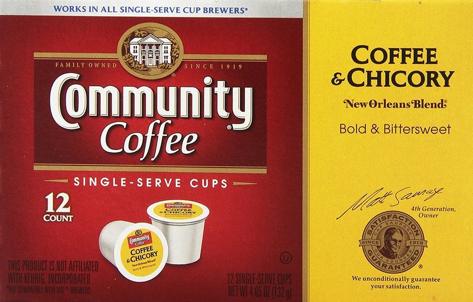 Community Coffee K-Cup Pods, Dark Roast, 12 Count (Pack of 3) N107
