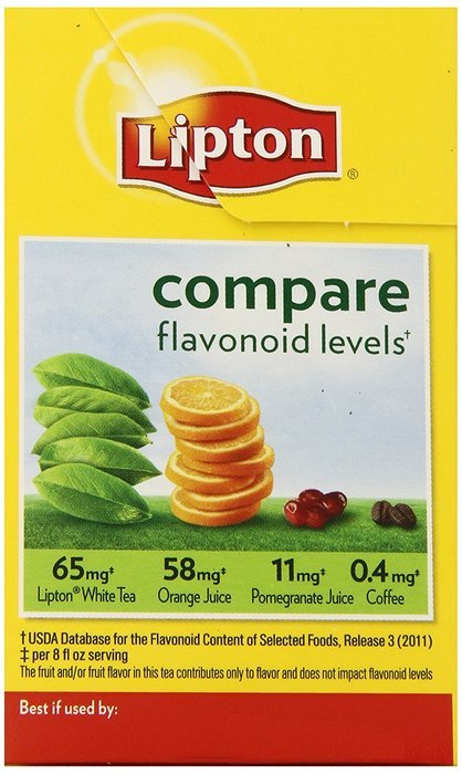 Lipton White Tea Pyramids, Blueberry Pomegranate 18 ct