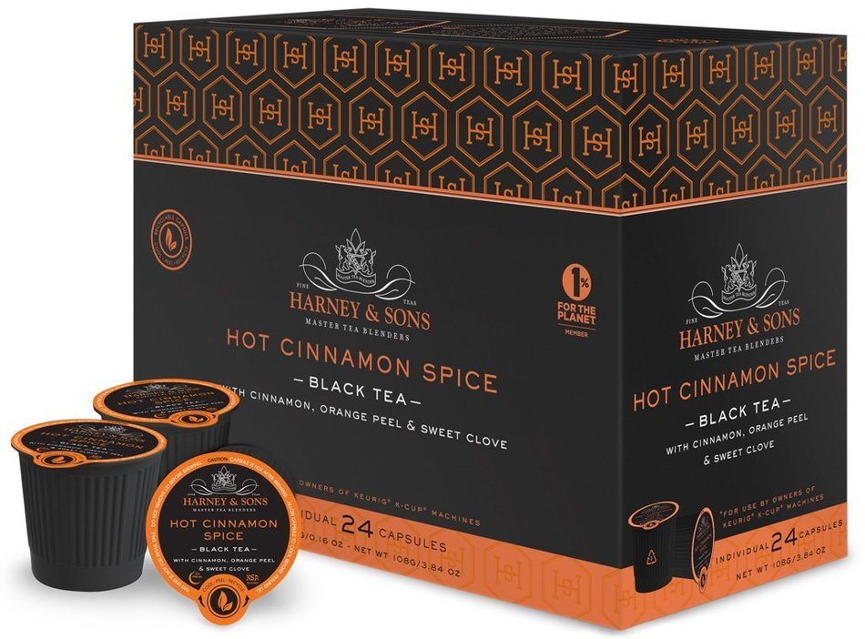 Harney and Sons Hot Cinnamon Spice Tea Capsules, 24 Count N5