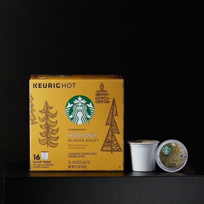 Starbucks Holiday Blonde Roast Keurig K-Cups (Pack of 1 - 16 Count)
