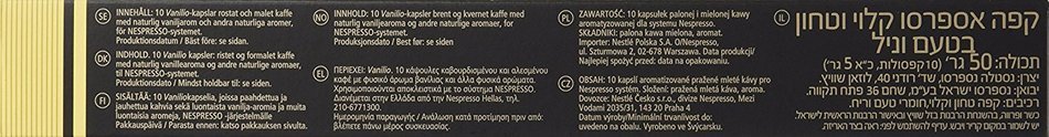Nespresso OriginalLine: Vanilio, 50 Count N2
