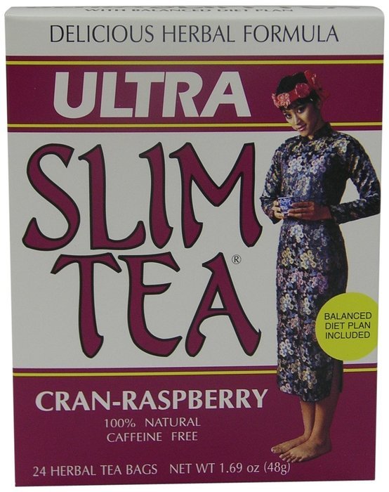 Ultra Slim Tea, Cran-Raspberry, Tea Bags, 24 Count Box