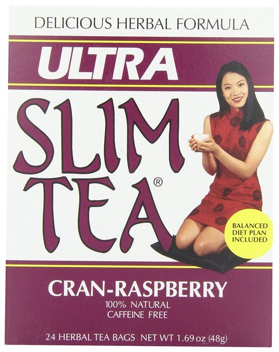Ultra Slim Tea, Cran-Raspberry, Tea Bags, 24 Count Box N2