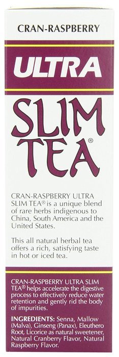 Ultra Slim Tea, Cran-Raspberry, Tea Bags, 24 Count Box N5