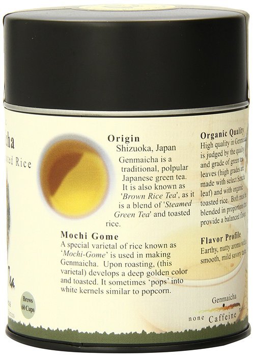 The Tao of Tea, Genmaicha Green Tea And Toasted Rice, Loose Leaf, 3.5 Ounce Tin N2