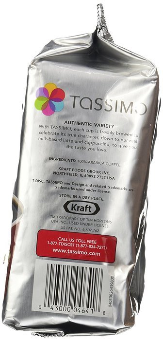 Tassimo Tim Hortons Coffee T Discs Bag,4.33 Ounce