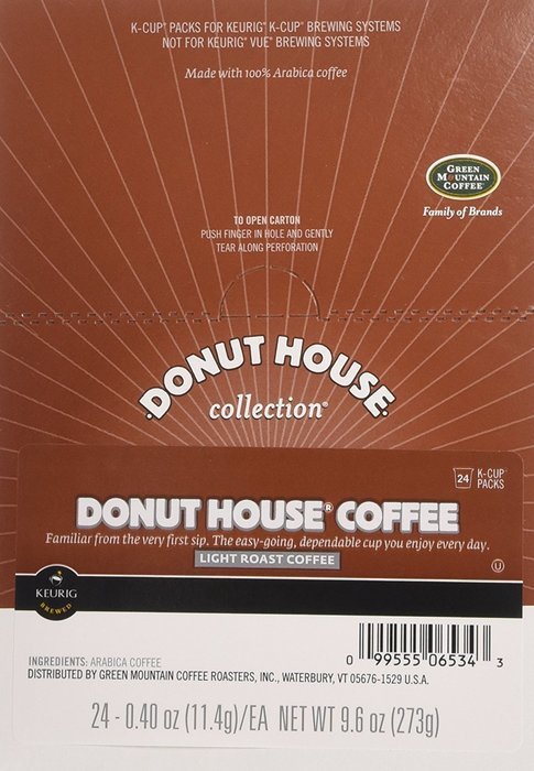 DONUT HOUSE LIGHT ROAST K CUP COFFEE 96 COUNT N4