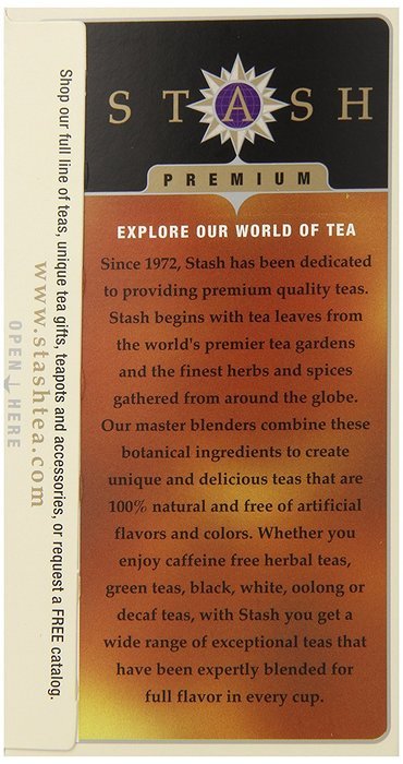 Stash Tea Spice Dragon Red Chai Herbal Tea, 18 Count Tea Bags in Foil (Pack of 6) N2