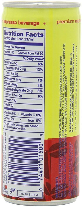 Bustelo Cool Cafe Con Leche Coffee Beverage, 8 Ounce (Pack of 12) N4