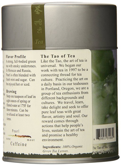 The Tao of Tea, Pearl Green Tea, Loose Leaf, 4.0 Ounce Tin N3