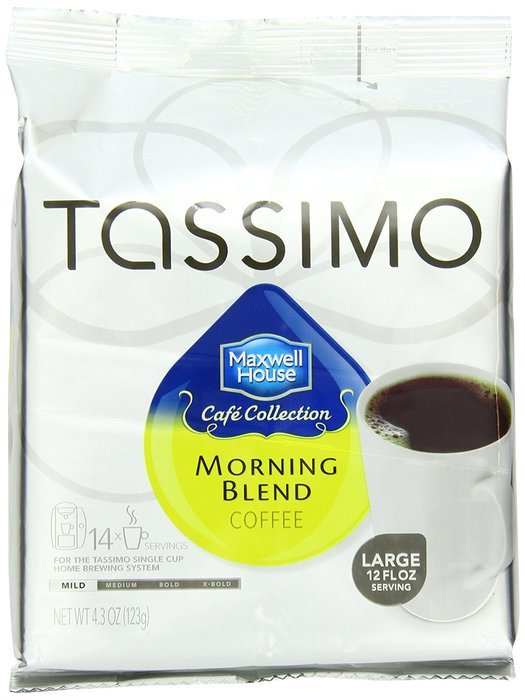 Maxwell House Cafe Collection Morning Blend, 14-Count T-Discs for Tassimo Brewers (Pack of 3), Package May Vary