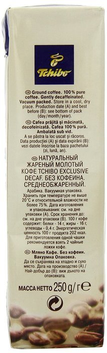 Tchibo Decaf Coffee, Exclusive, 8.8-Ounce N4