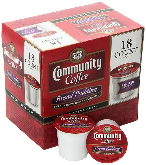 Community Coffee Southern Bread Pudding Single-Serve Coffee, 18 Count N2