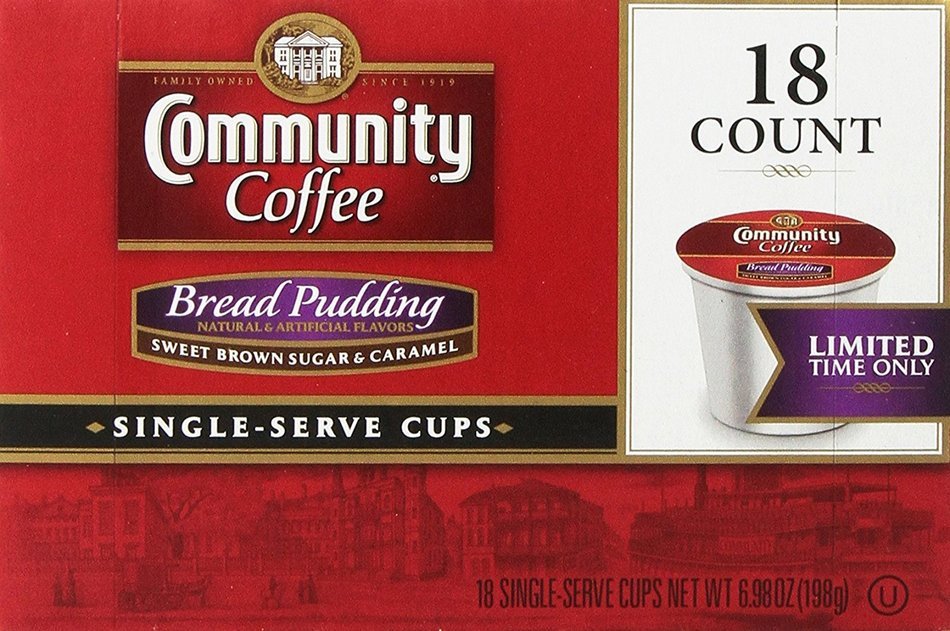 Community Coffee Southern Bread Pudding Single-Serve Coffee, 18 Count N4