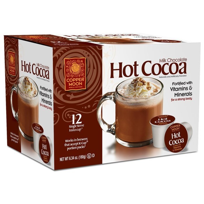 Copper Moon Hot Cocoa, Single Cups, 12 Count for Keurig K-cup Brewers
