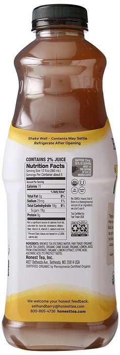 Honest Tea (Organic Half Tea & Half Lemonade, 59-Ounce Bottle)