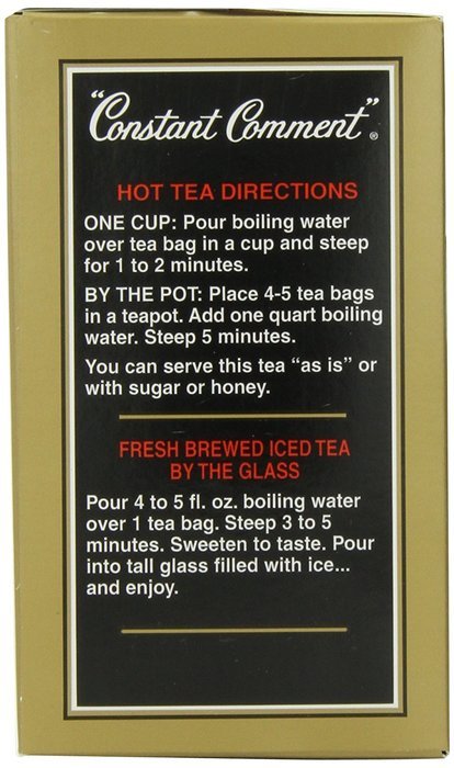 Bigelow Constant Comment Tea, 40-Count Boxes (Pack of 6) N10