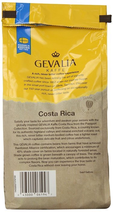 Gevalia Costa Rica Medium Roast Ground Coffee, 12 Ounce N2
