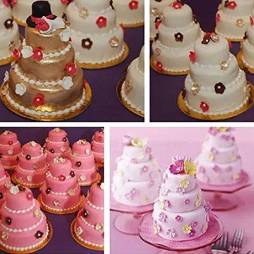 Mini 3 Tier Cupcake Pan Mould Cake Cookies Pudding Baking Mold shopping N6