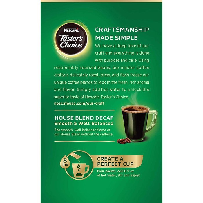 Nescafe Taster's Choice Instant Coffee, French Roast (Pack of 12) N6
