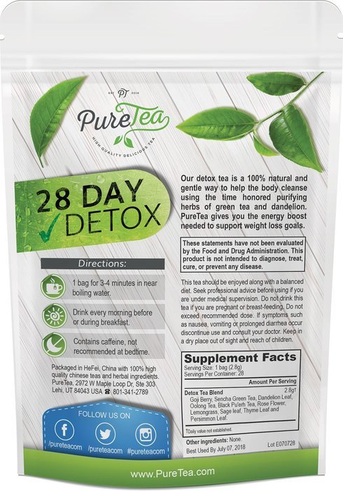 Detox Tea - Weight Loss Tea, Skinny Tea, Diet Tea, Body Cleanse, Suppress Appetite, Detox For Women, Best Way... N2