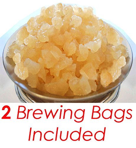 2 Free Brewing Bags with 1/4 Cup of Live Organic Original Water Kefir Grains Exclusively from Florida Sun Kefir