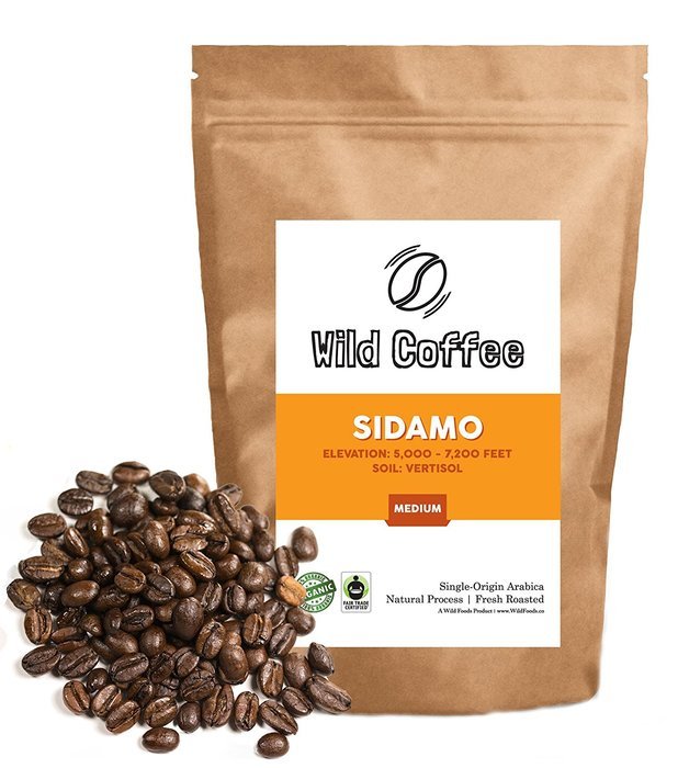 Wild Coffee, Whole Bean Organic Coffee, Fair Trade, Single-Origin, 100% Arabica, Austin Fresh Roasted (Peru Light... N29
