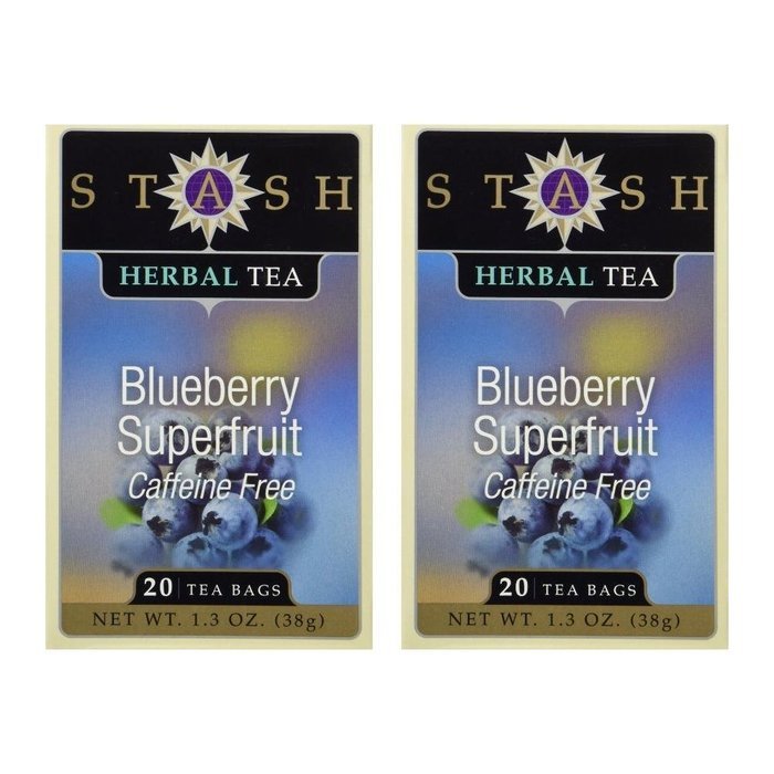 Blueberry Superfruit Herbal Tea Stash Tea 20 Bag N4