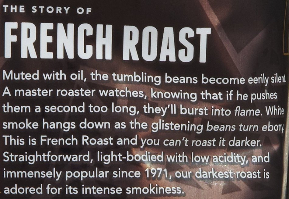 Starbucks French Roast Whole Bean Coffee(Extra Bold), 12 oz Bags 3 pk N2