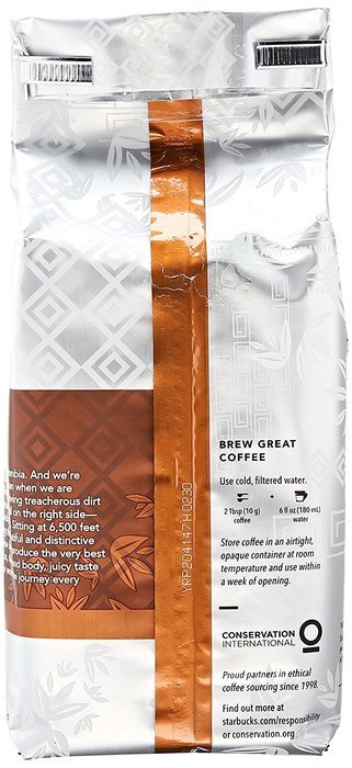 Starbucks Columbian Ground Coffee, 12 oz N3